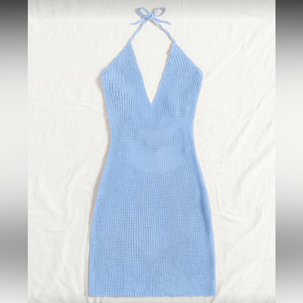 Crochet Halter Swim Cover Up